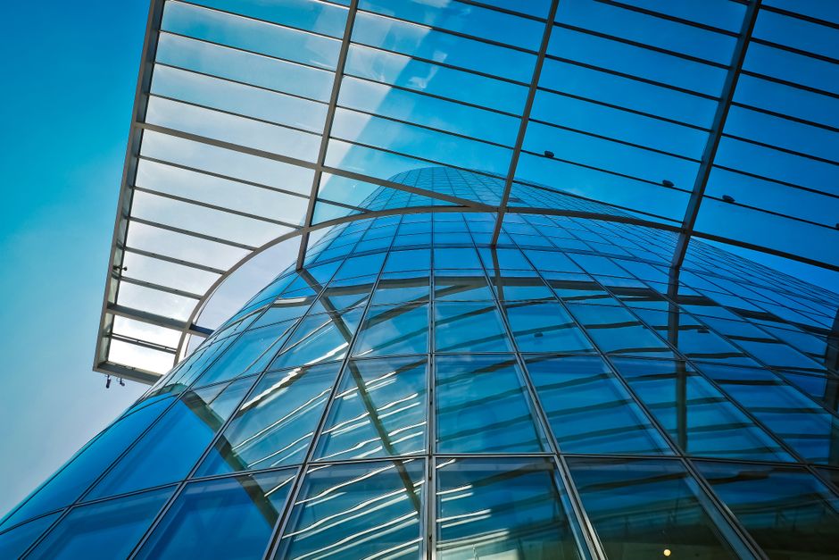 detail shot of modern building facade