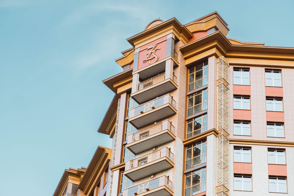 high-end architectural detail, modern building facade