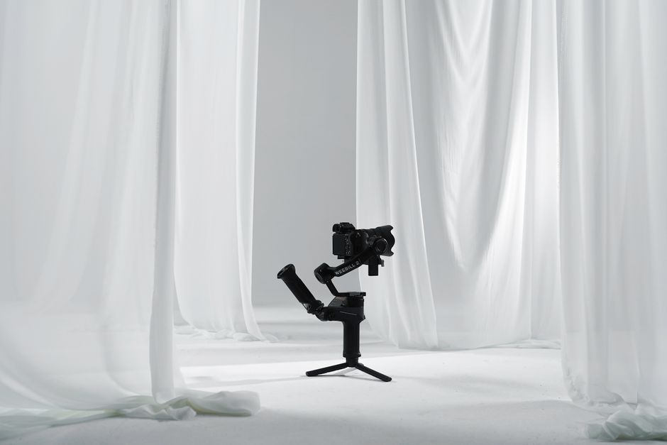 architectural photography gear setup on a neutral surface